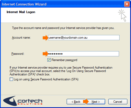 Account Name - Outlook Express